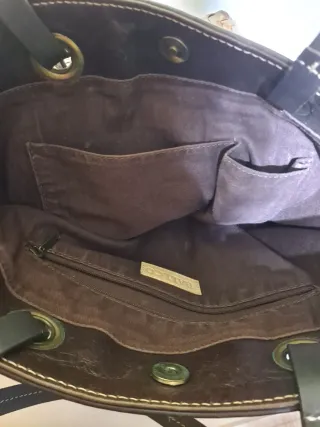 Bolso Tote Ballco piel color bronce