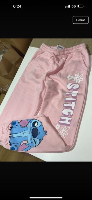 Pantalón niña Disney Stitch rosa