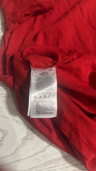 Camiseta Adidas Niño 14/16 años Roja y Amarilla