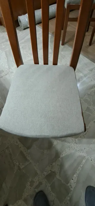 Mesa comedor madera + 6 sillas