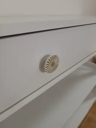 Mueble recibidor blanco madera