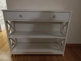 Mueble recibidor blanco madera