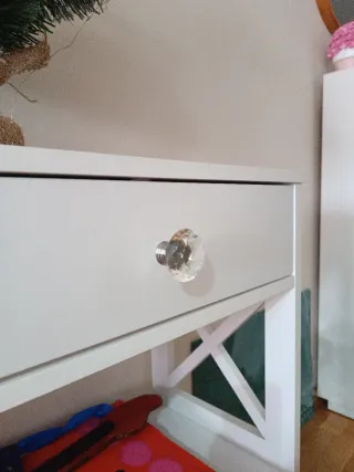 Mueble recibidor blanco madera