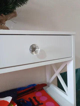 Mueble recibidor blanco madera