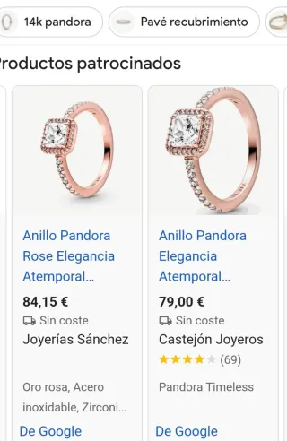 Anillo Ale met 50 oro rosa