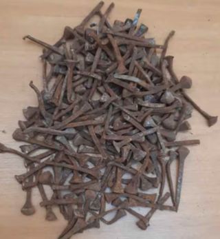 20 Clavos antiguos Herradura Suerte