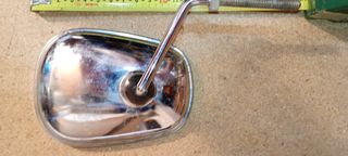 Espejo de puño izquierdo ovalado, clásico años 80