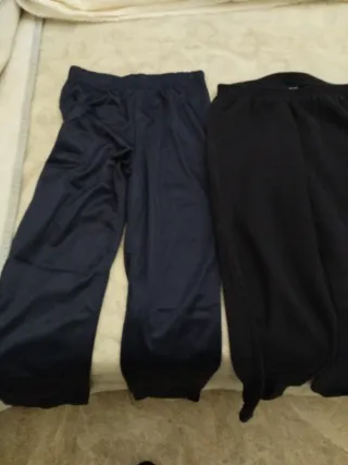 Pantalón chándal niño azul y negro