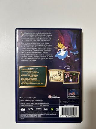 3 DVDs Disney: Frozen, Alicia, Cenicienta