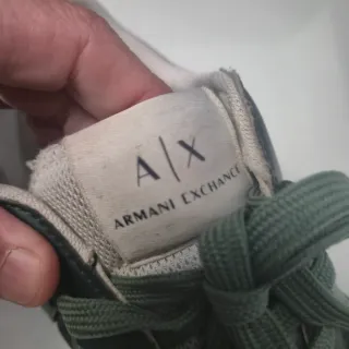 Zapatillas Armani Exchange AX Negras y Verdes
