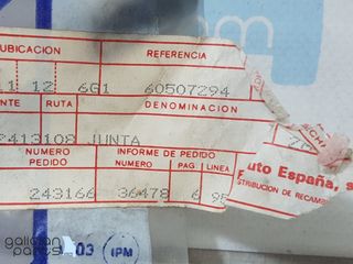 Junta tapa válvulas motor V6 Alfa Romeo 75 /155 /1