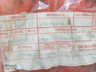 Moldura der. parachoques trasero Alfa Romeo 75 (19