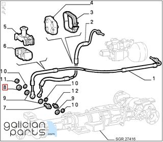 Tuerca M14 racor latiguillo Fiat Ducato (90-94) Al
