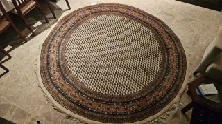 Alfombra Circular persa Gorasmir 2.54m Lana