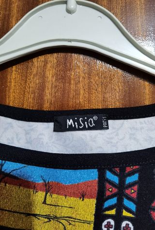 Camiseta Misia Talla L Estampada