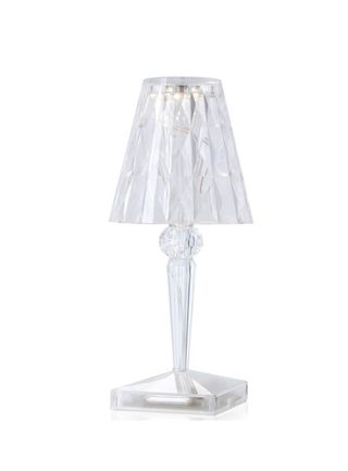 Lámpara Kartell de mesa, transparente