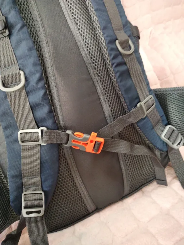 Mochila 65+5L Azul/Gris Senderismo