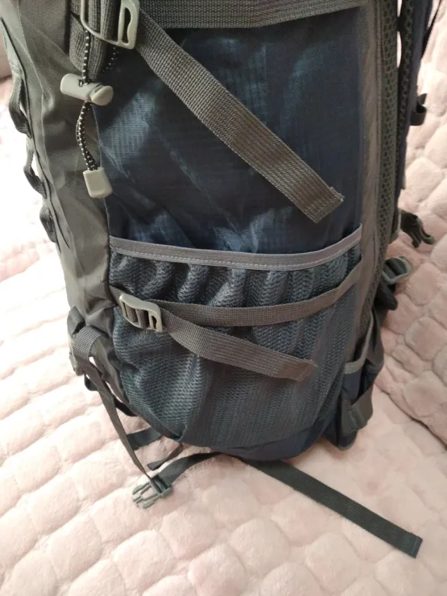 Mochila 65+5L Azul/Gris Senderismo