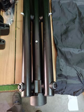 AREBOS Caballete de bicicleta con bolsa giratorio