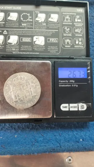 8 Reales Carlos IIII