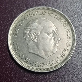50 Pesetas Franco 1957 Estrella 58
