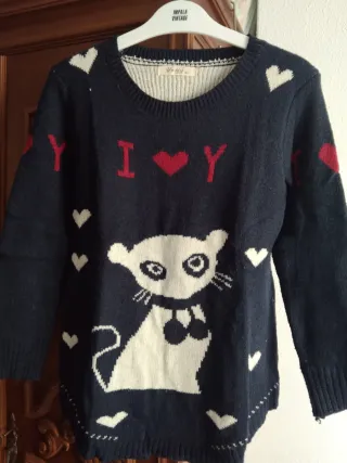 Jersey gato azul marino