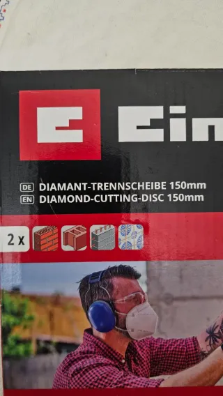 Discos Corte Diamante Einhell 150mm (2 uds) Nuevos