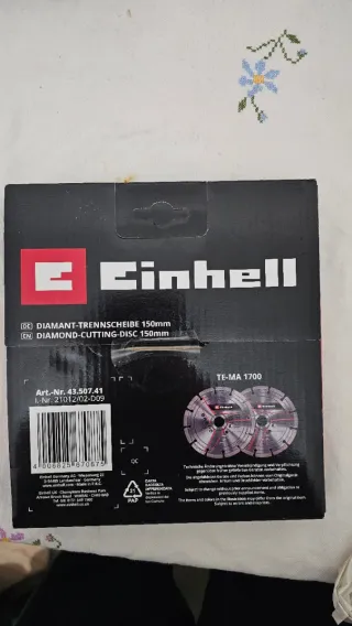 Discos Corte Diamante Einhell 150mm (2 uds) Nuevos