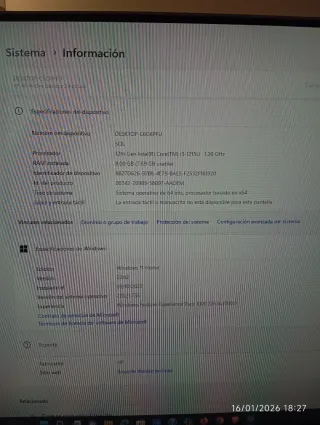 HP All-in-One i3 8GB 512GB