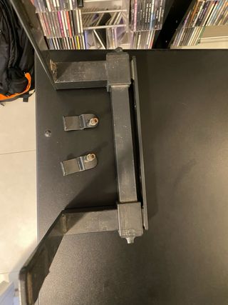 Mesa Ordenador Negra con Baldas