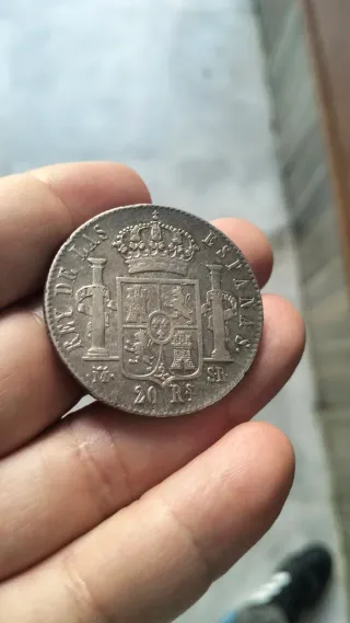 Moneda 20 Reales 1822