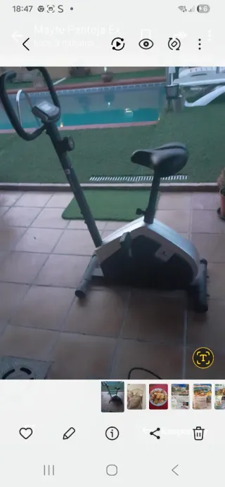 Bicicleta estática en perfecto estado.