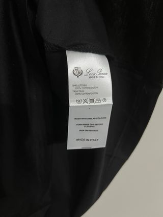 T-shirt Loro Piana Nera Cotone XL