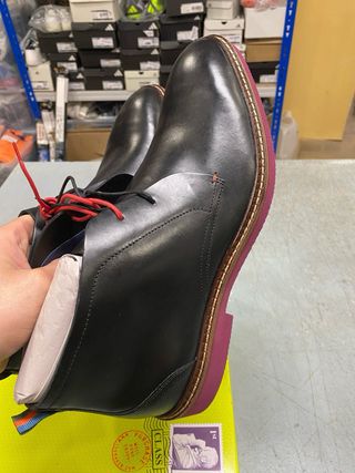 Botas Ankle Ted Baker Tornev Homem Pretas Vermelha