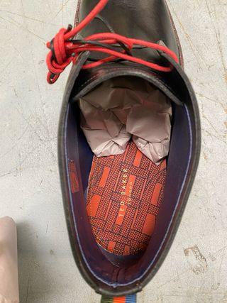 Botas Ankle Ted Baker Tornev Homem Pretas Vermelha