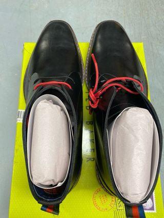 Botas Ankle Ted Baker Tornev Homem Pretas Vermelha