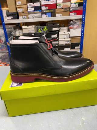 Botas Ankle Ted Baker Tornev Homem Pretas Vermelha