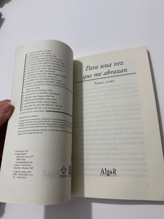 Para una vez que me abrazan