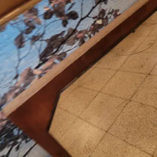 Espejo de madera retro