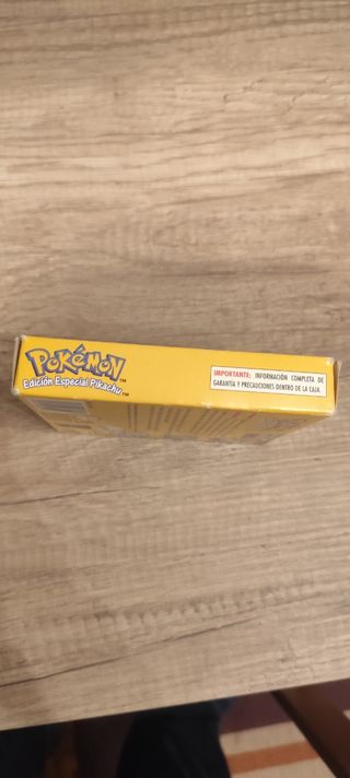 Pokemon Amarillo Edición Especial Pikachu