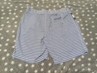 Bañador Tommy Hilfiger azul y rojo, rayas blancas