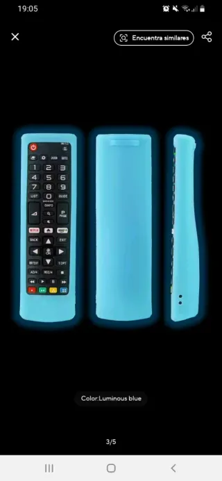 Funda de silicona azul para mando