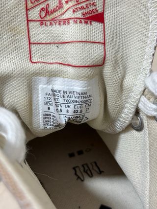 Converse Run Star Hike Plataforma Beige Talla 42.5