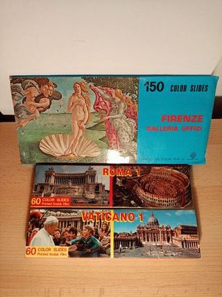 Diapositivas Vintage: Roma, Vaticano, Florencia