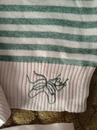 Rebeca Bsk rayas gris y rosa