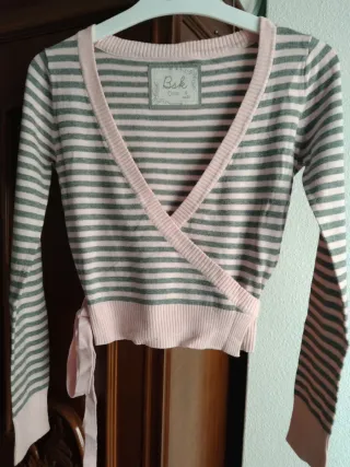 Rebeca Bsk rayas gris y rosa
