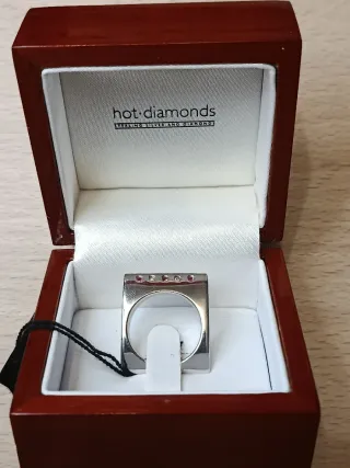 Sortija Plata Hot Diamonds