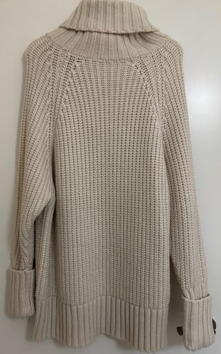 Jersey Zara Cuello Alto Beige