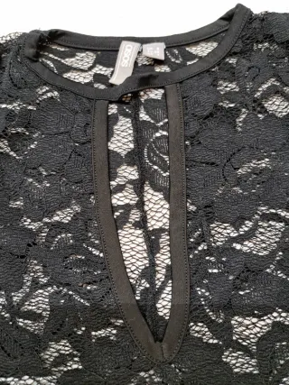 Body nero in pizzo Asos