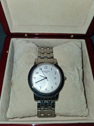 Reloj Certina Plata y Blanco